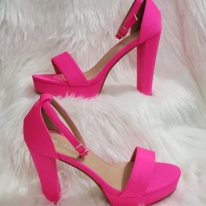Hot Pink Platform Heels